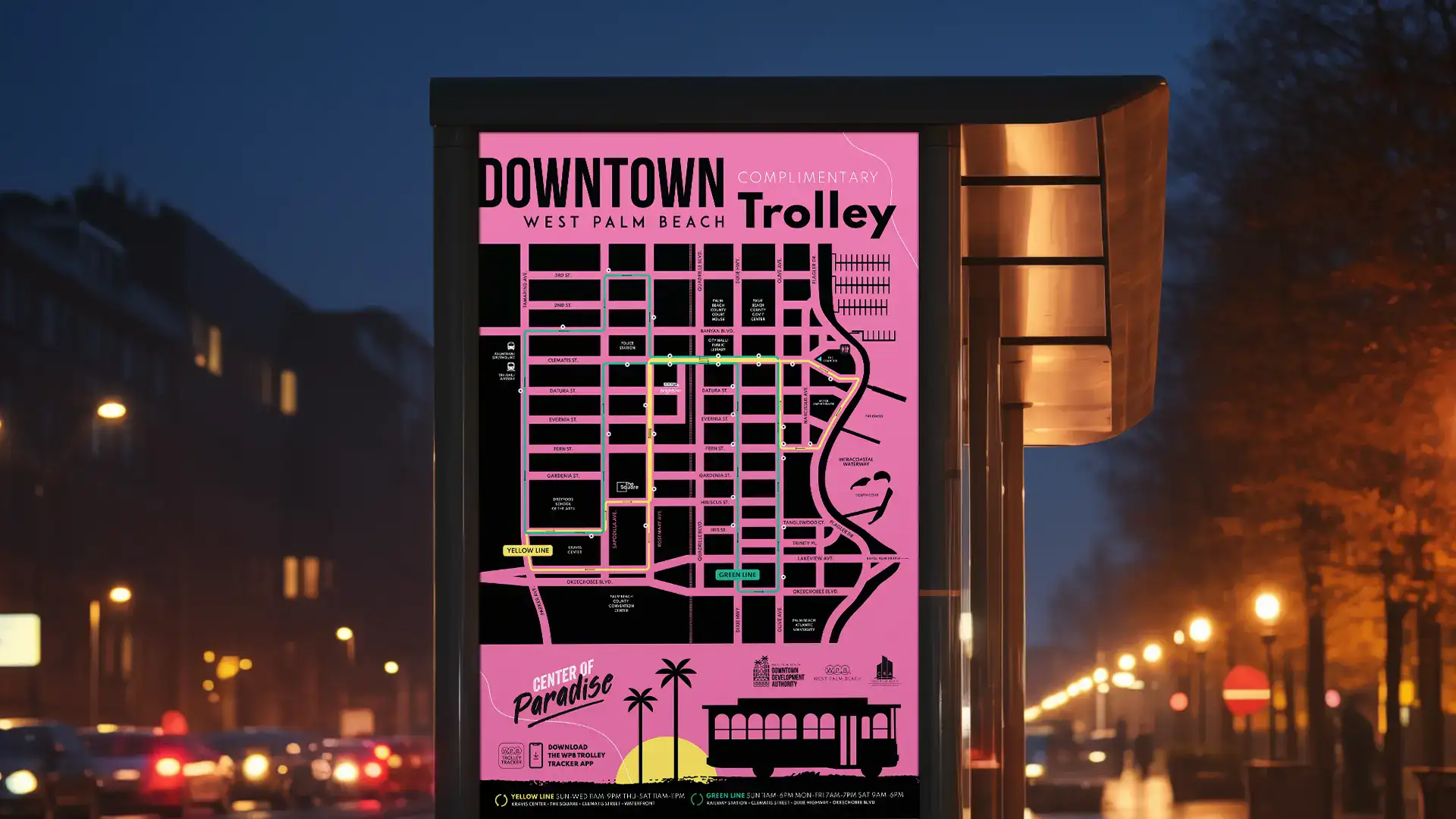 DDA Trolley Map