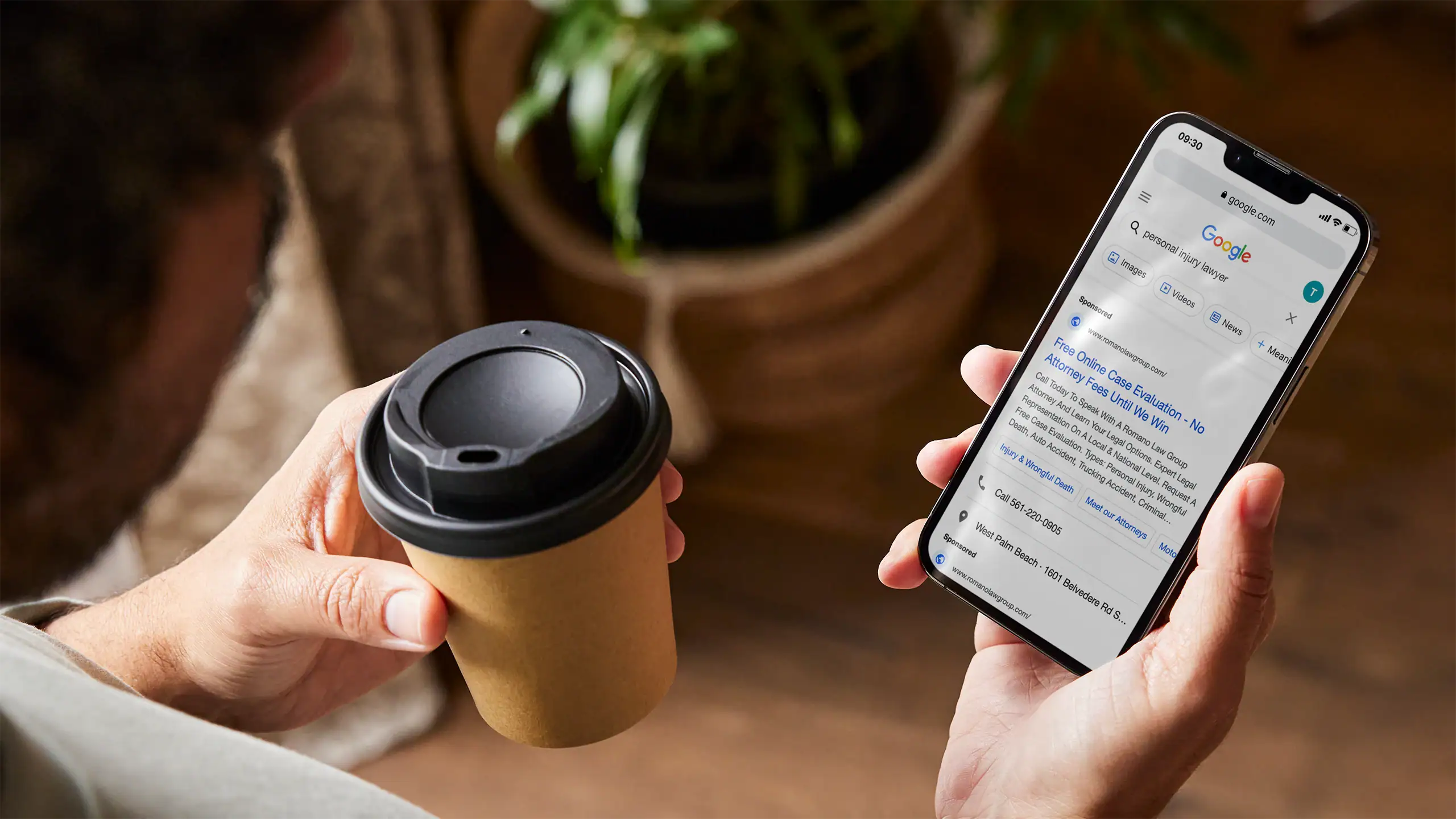 Romano Law Group google ad mobile display