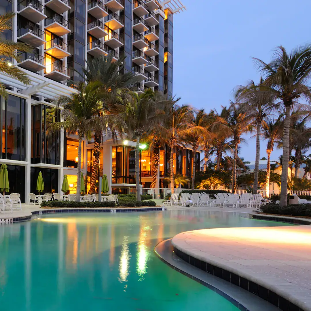 beautiful pool at a hotel