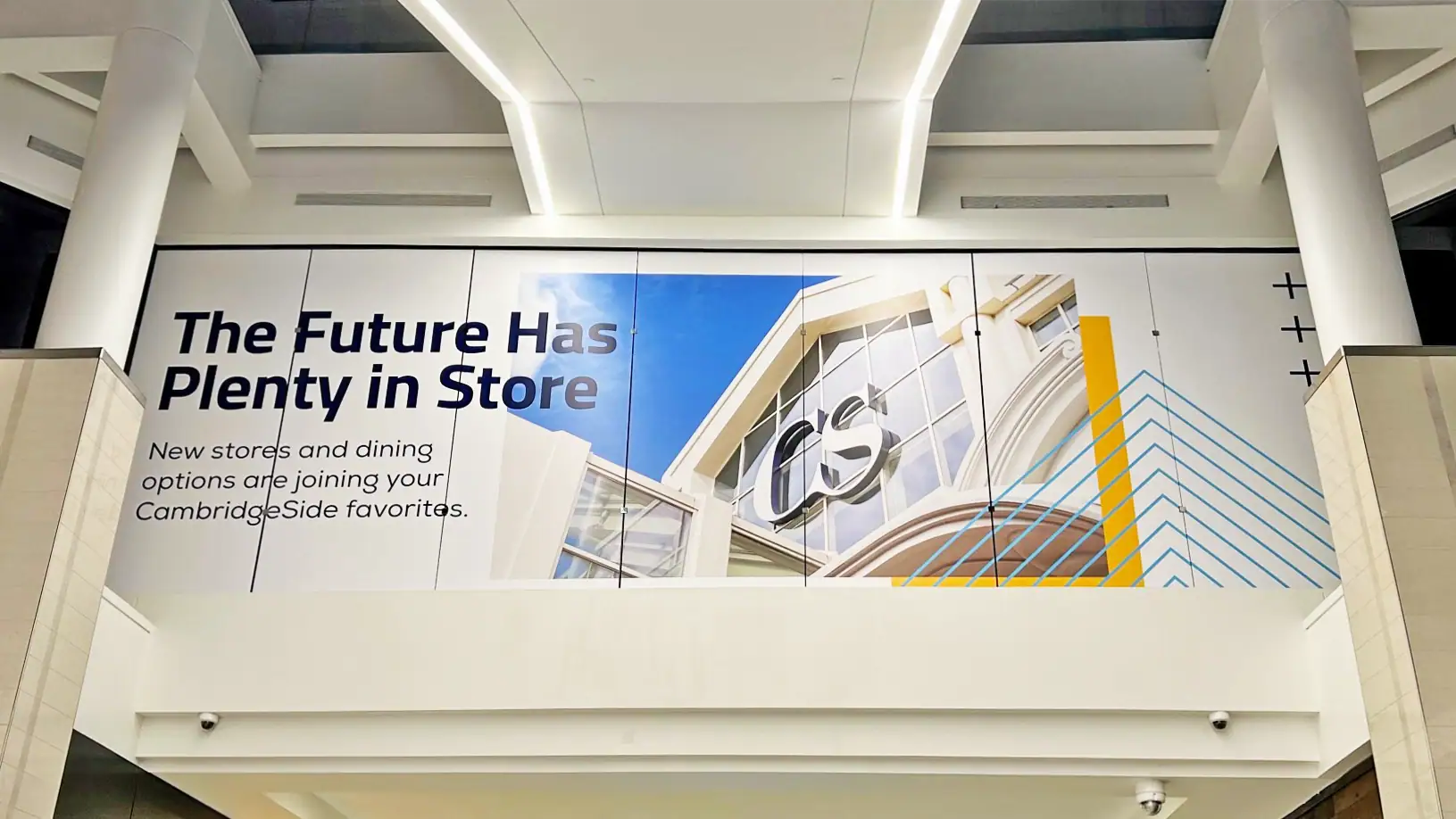 picture of a final print add posted in a building