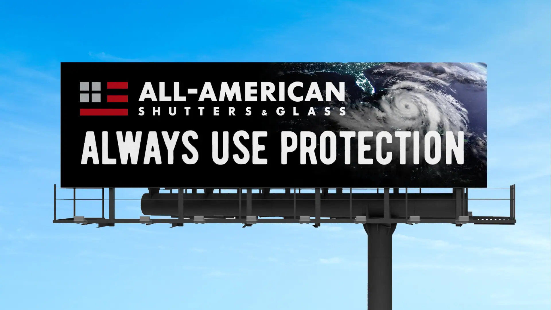 All American Shutters & Glass Billboard