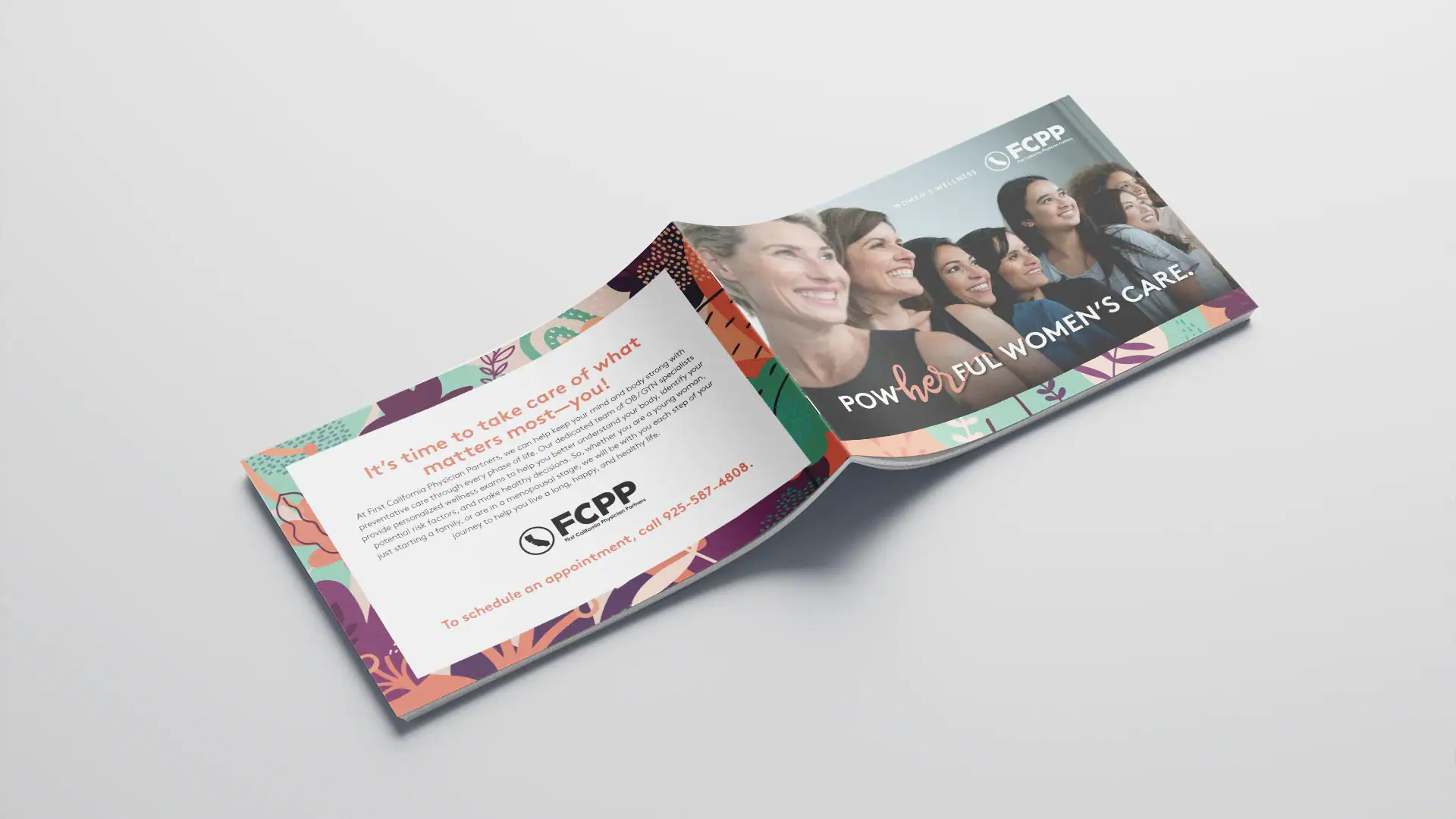 Backside Booklet of a Physical Referral campaign for Women's Health