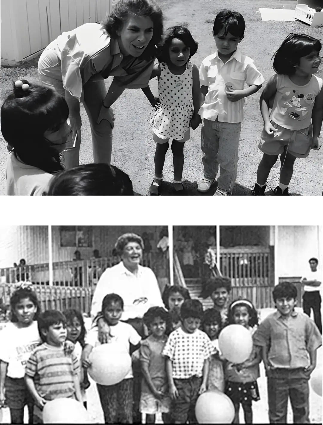 Old Pictures of Caridad working with kids