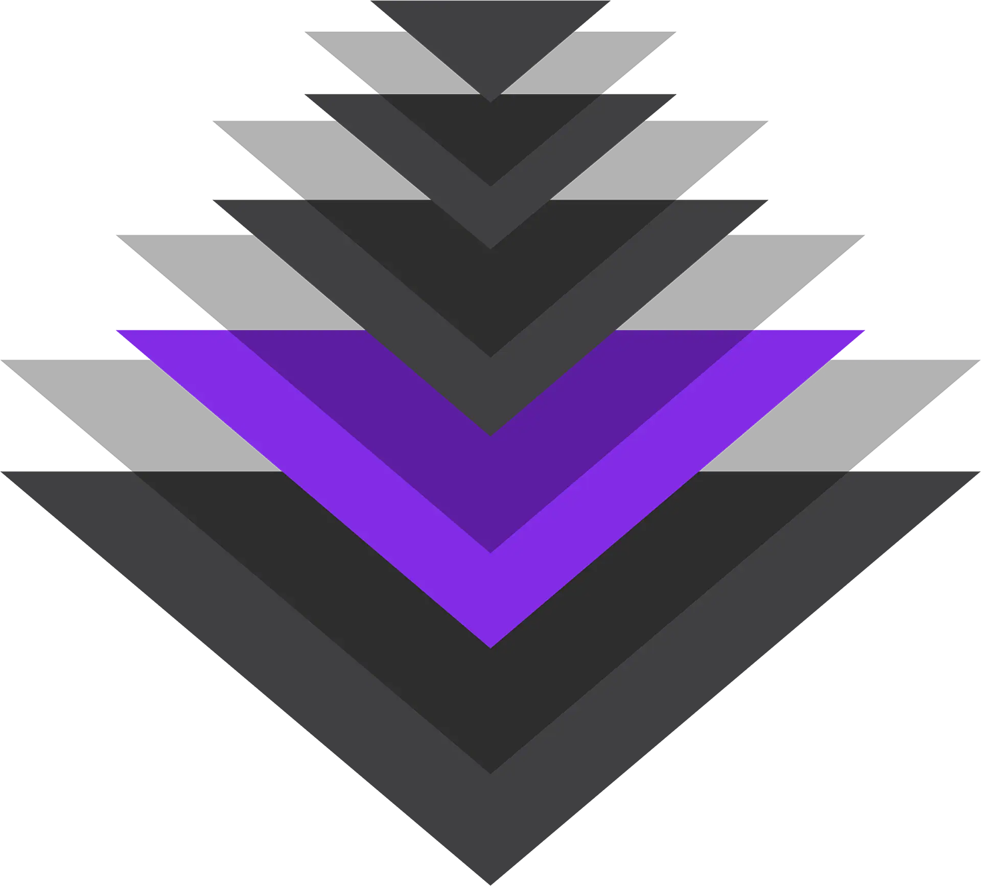 Abstract layered vector design with purple and gray shades, modern geometric style.