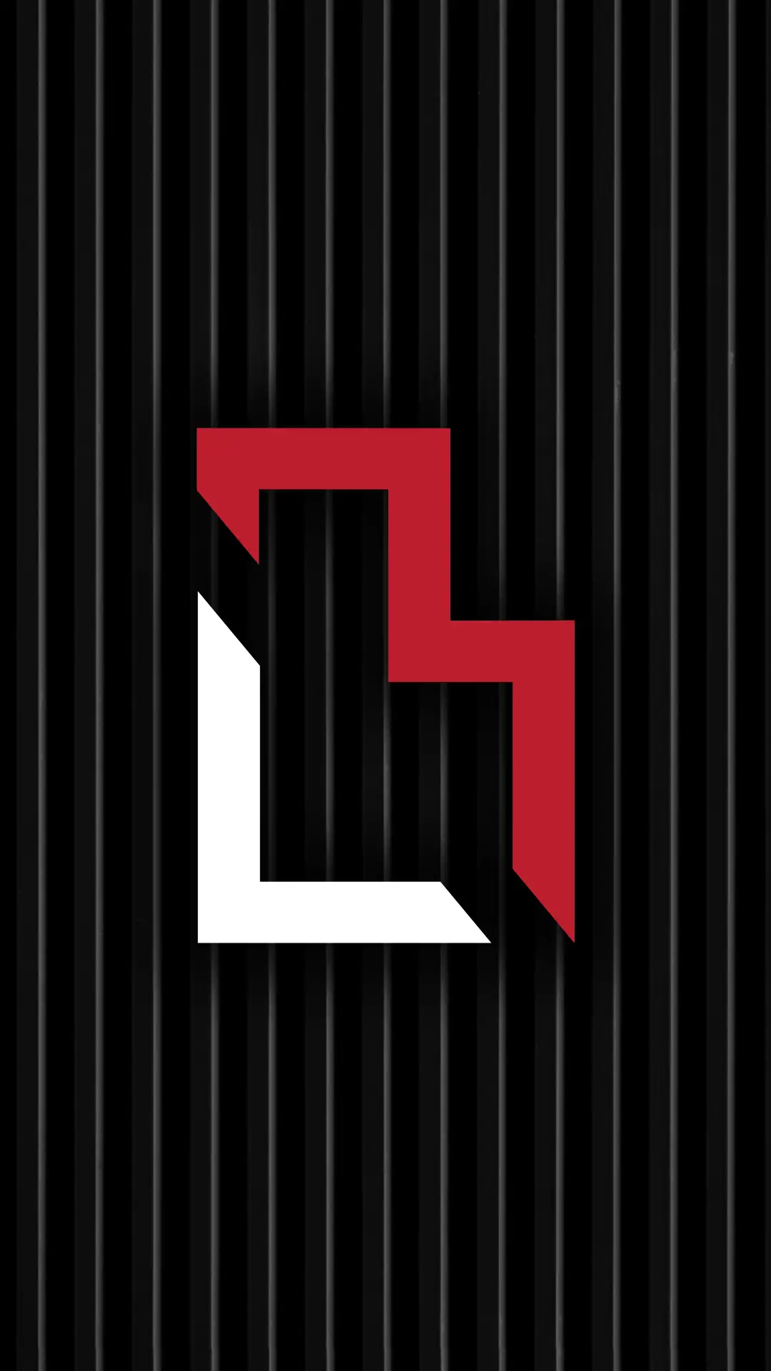 Levinson built logo with a black ruffled background