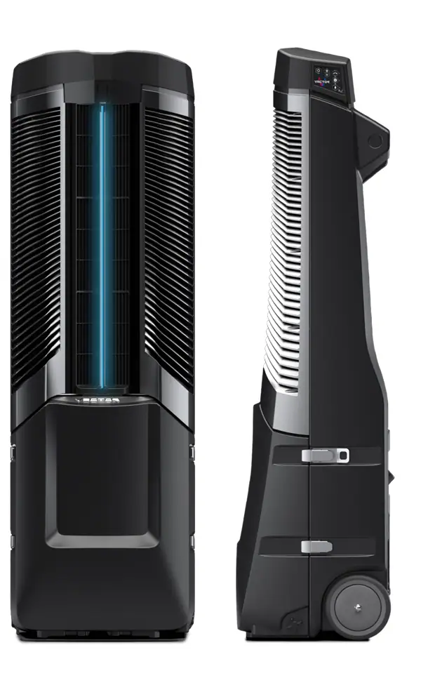 front and side profile of the vector cooling unit