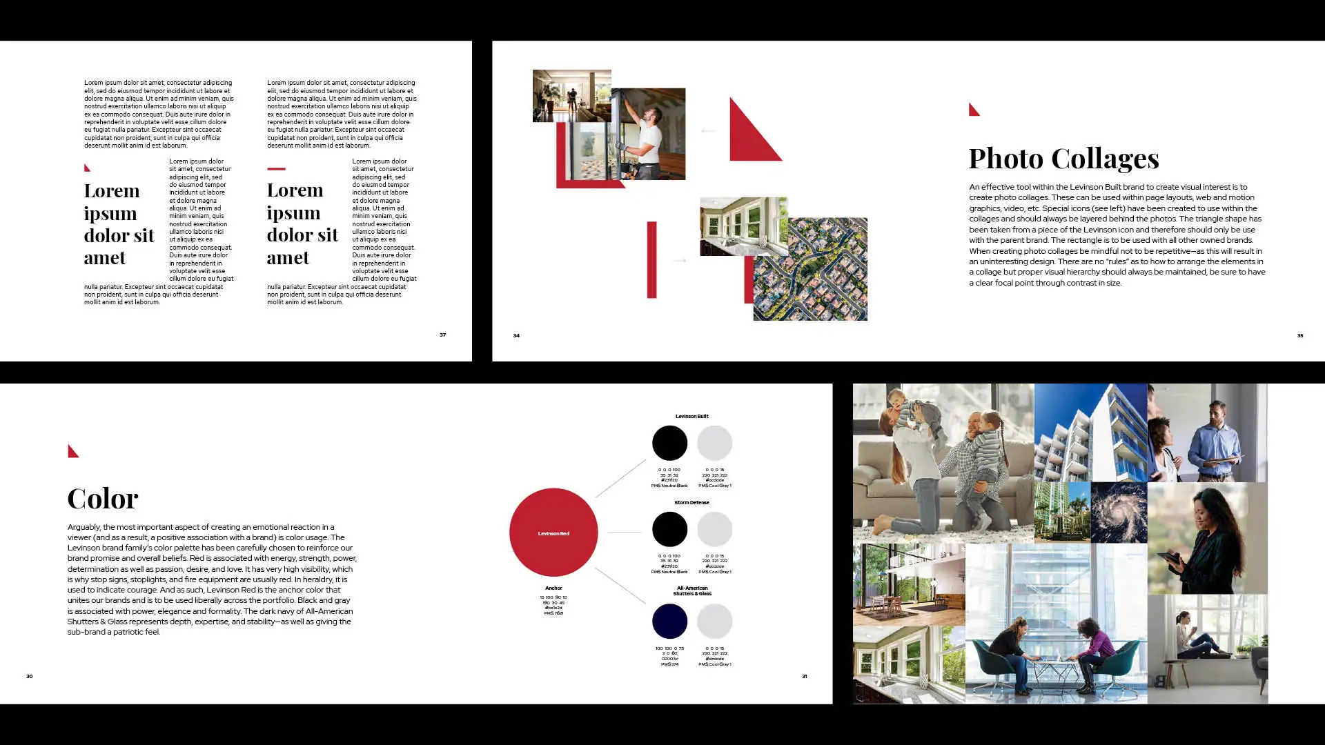 Levinson Built brand mockups colors and photos