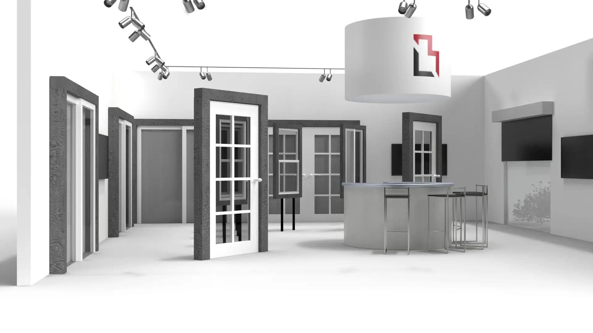 Levinson Built Office Mockup show room display