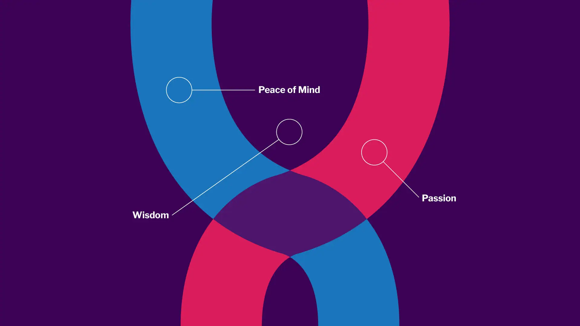 color reasoning behind new logo for Prime Vally Institute blue purple and red