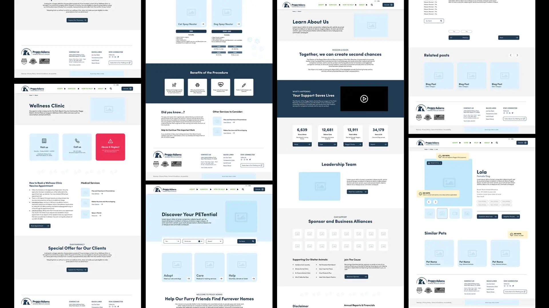 Peggy Adams website mockup