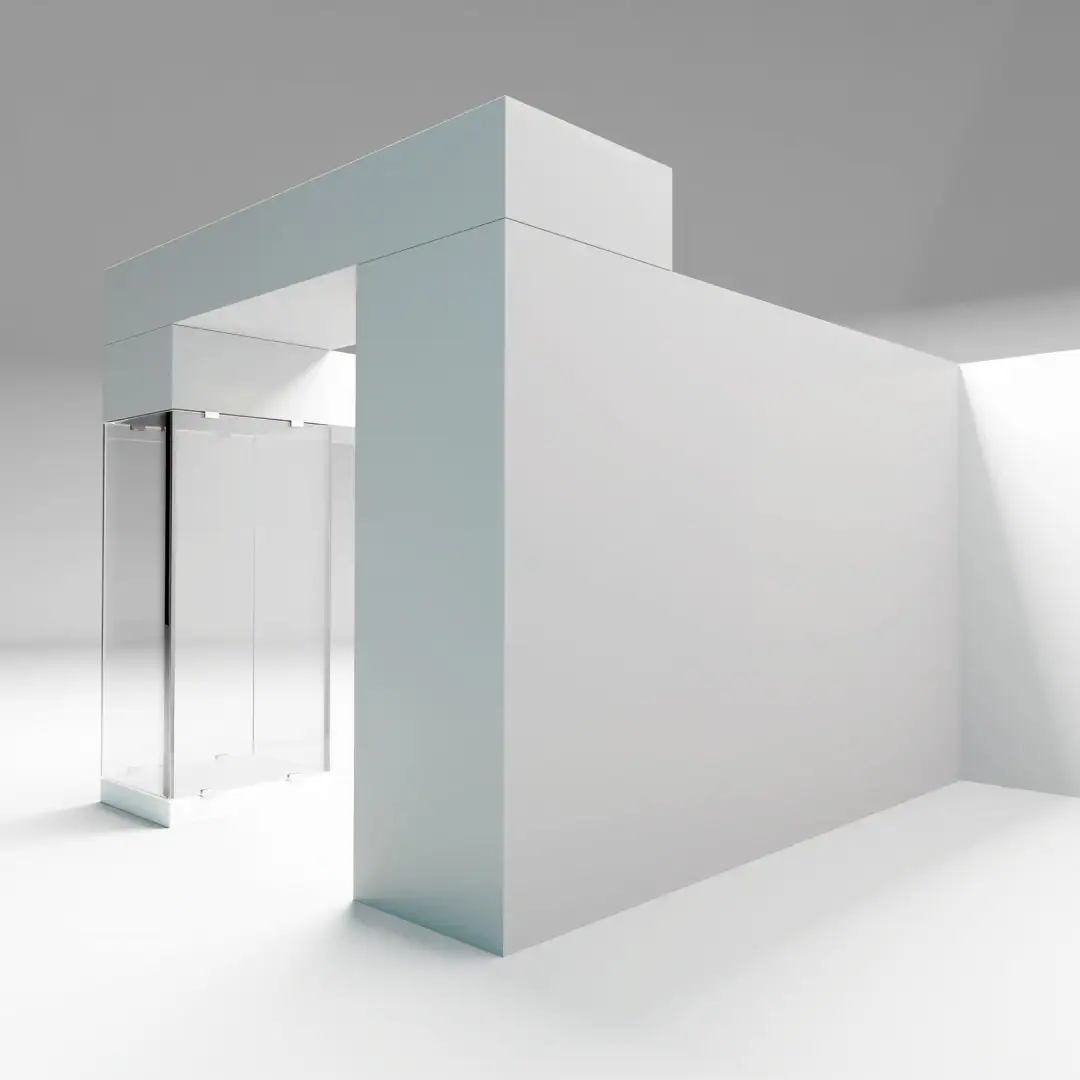 3D mockup of a trade show booth