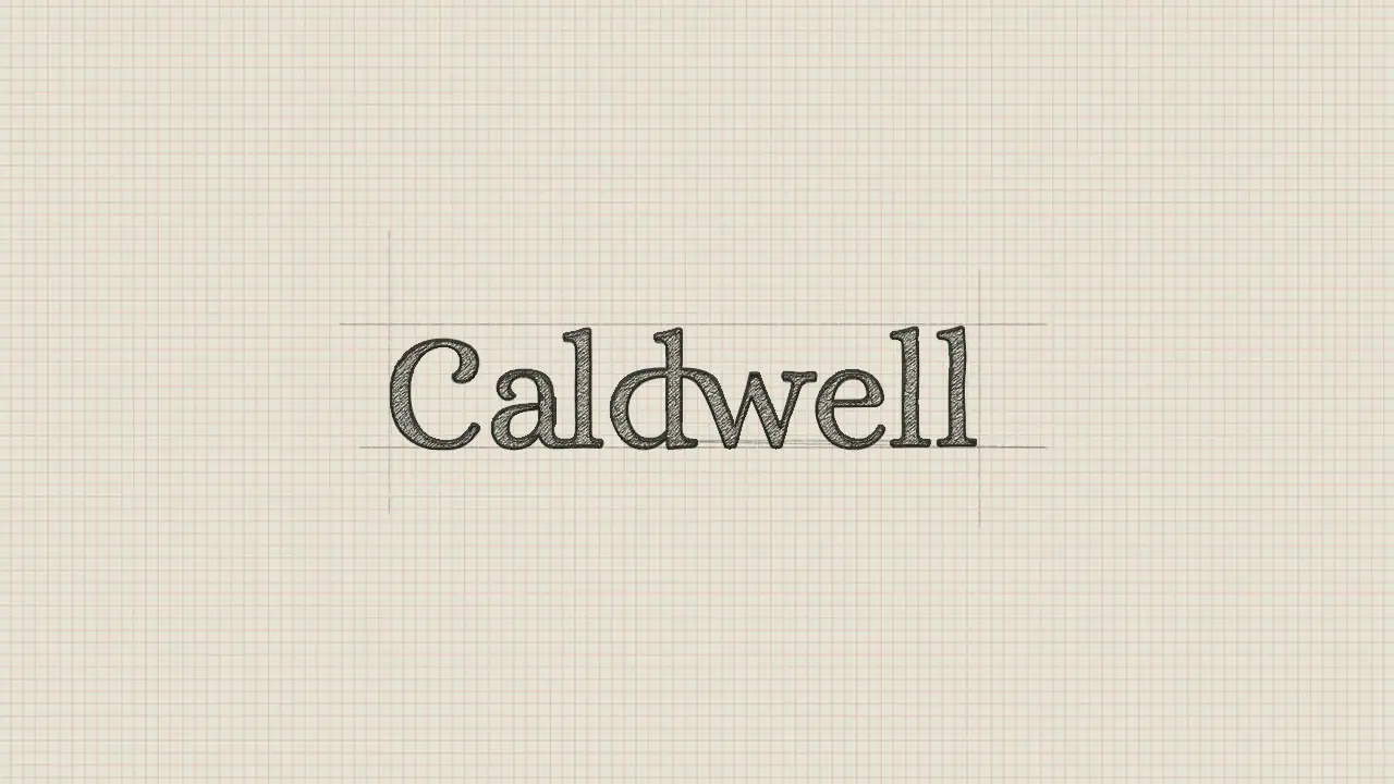 rough sketch of the new caldwell logo